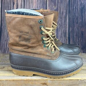 Sorel Ice Pac Boots Brown Suede - Size 9